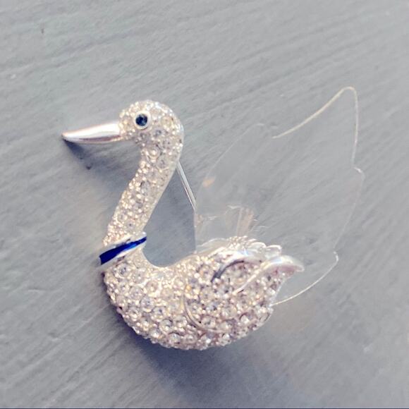 Swan Pin Brooch - Picture 4 of 6